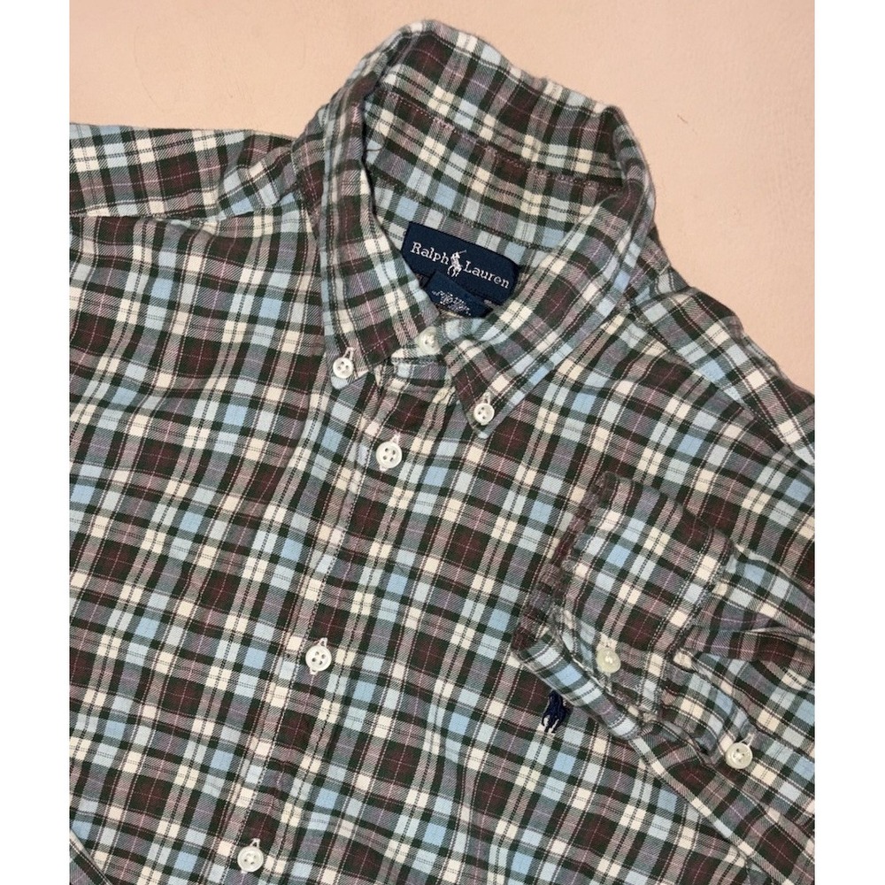 Polo Ralph Lauren‎ Boys Plaid Flannel Button Down XL 18-20